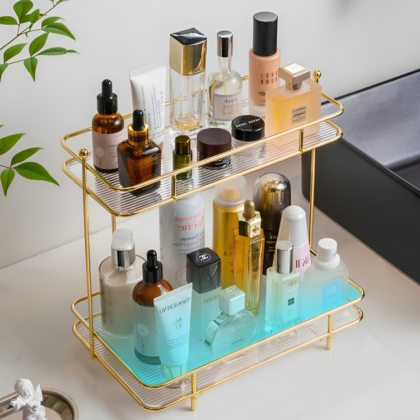 luxurious 2-Tier Bathroom Organizer