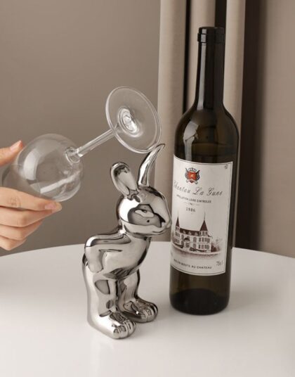 Creative Porcelain Glass Holder Rabbit Decoration Modern Ornament for living