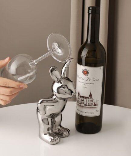 Creative Porcelain Glass Holder Rabbit Decoration Modern Ornament for living