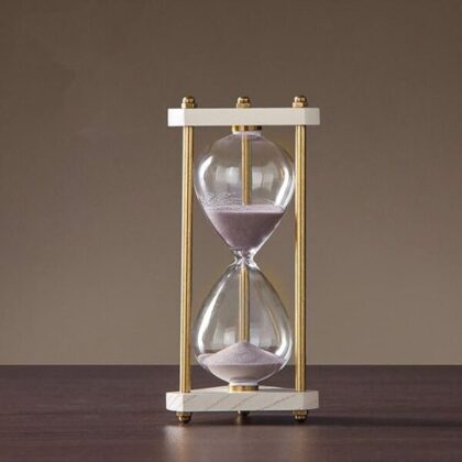 Triangular White Hourglass 15 minute