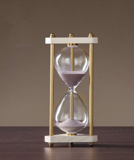 Triangular White Hourglass 15 minute