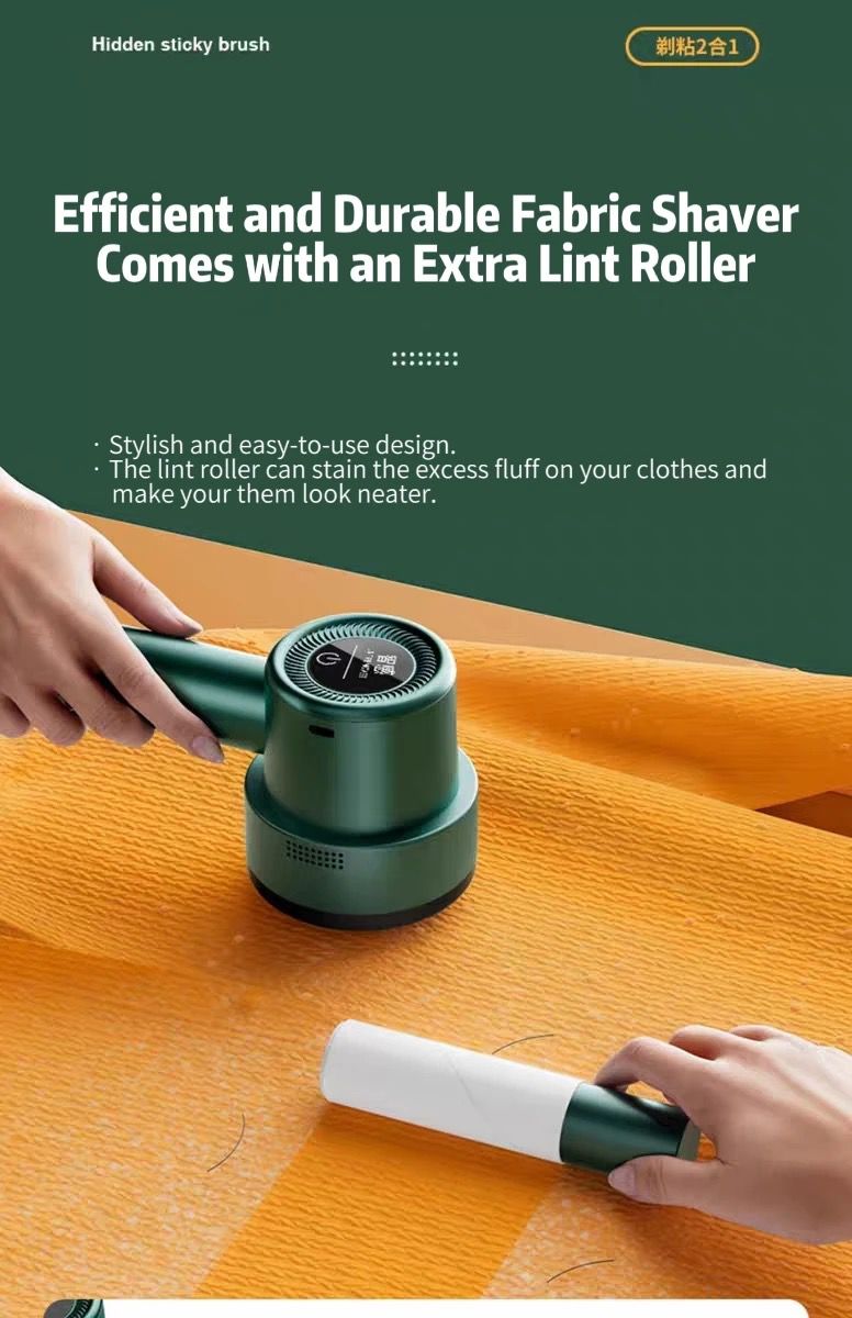 LR-606 Electric Lint Remover+Lint roller Sweater Shavers to Remove Pilling - Image 5