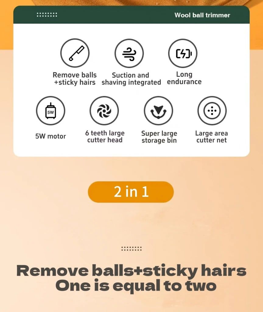 LR-606 Electric Lint Remover+Lint roller Sweater Shavers to Remove Pilling - Image 6