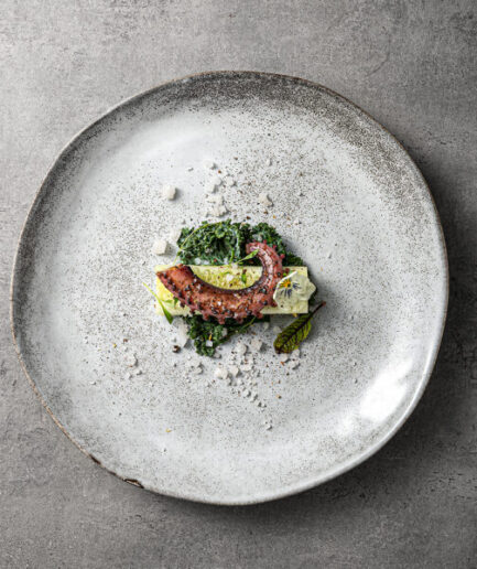 Rustic Villa Reactive Glaze Ceramic Plates Size: 8 Inch