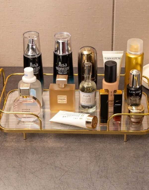 Multifunctional storage rack, large capacity storage shelf, storage rack, storage rack, single layer, light, luxury Item Colour Gold